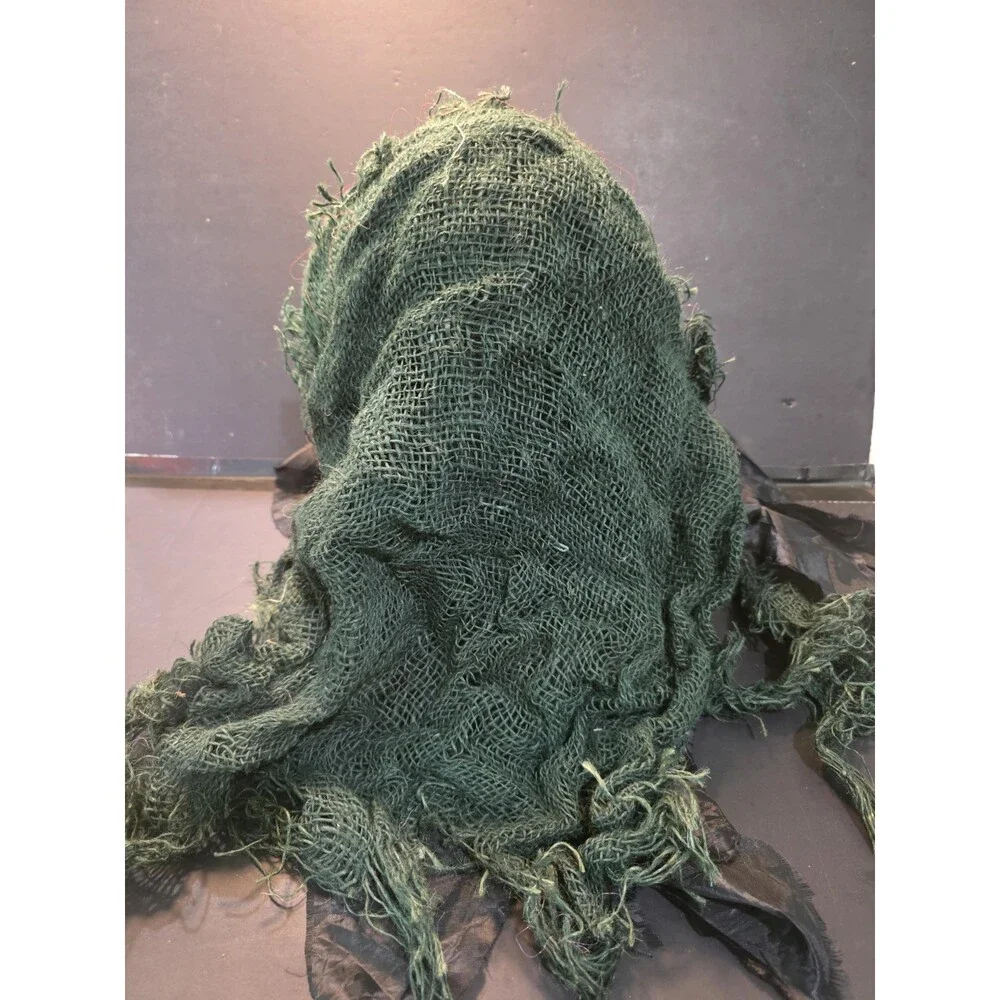 Zagone Studios 2006 Skull Mask Hooded Burlap Reaper Halloween Costume Prop USA